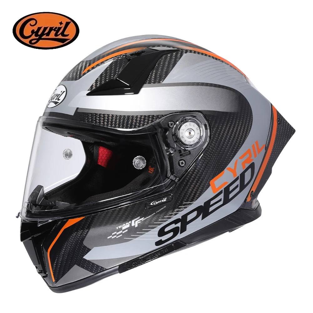 Lightweight Carbon Fiber Motorcycle Helmet Real Carbon Fiber Full Face Motorcycle Helmets Men Women DOT Motorcycle Helmets