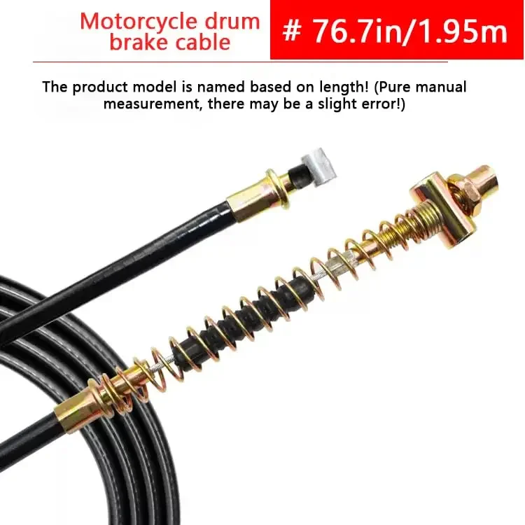 

Motorcycle Rear Brake Cables 195mm 205mm 215mm,Fit for Chinese GY6 50cc 125cc 150cc Scooter Moped Motorcycle