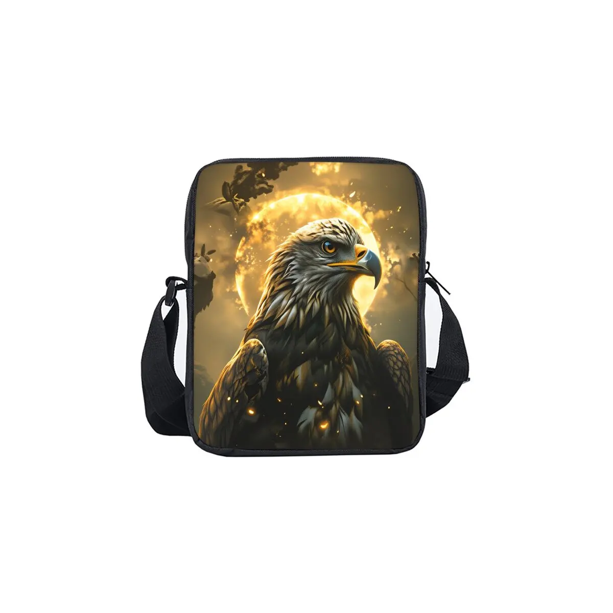 

Односторонняя сумка-мессенджер с принтом орла для мальчиков и девочек, лучшие подарки, 2D плоская повседневная сумка через плечо с мультяшным рисунком