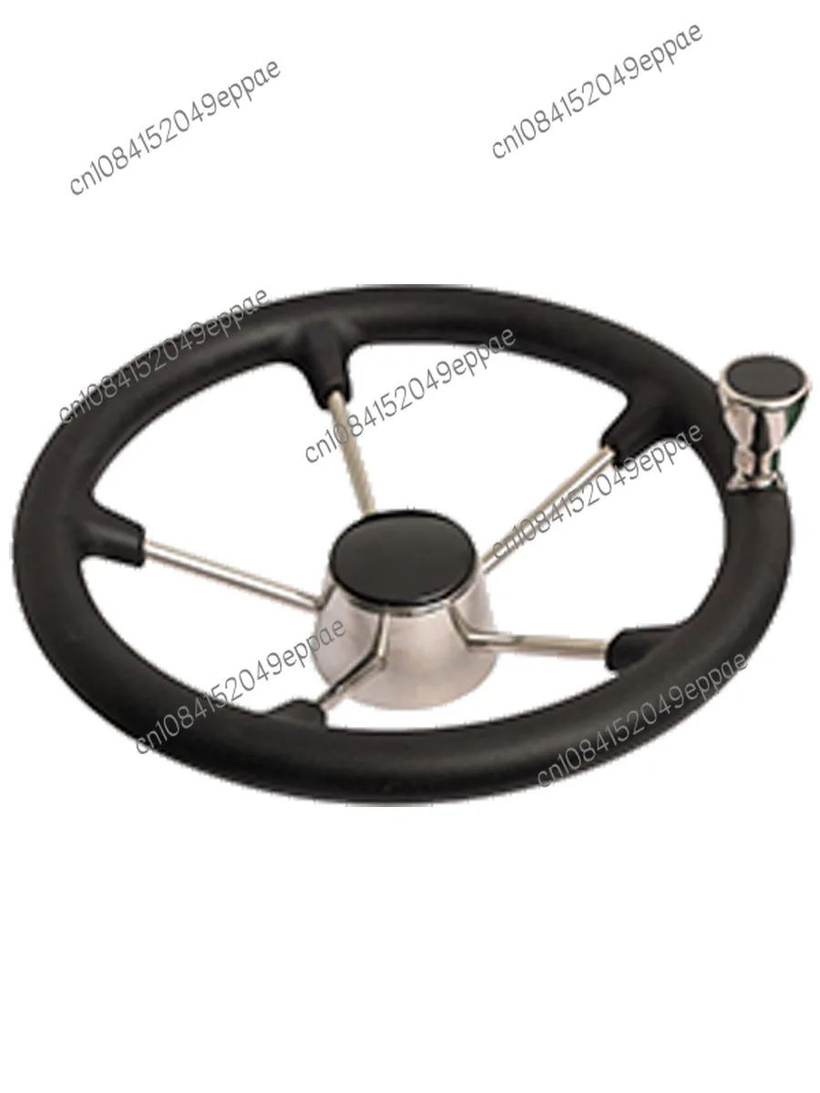 Marine Stainless Steel Foam Steering Wheel Yacht Speedboat Fishing Boat Power Ball Rudder Handwheel