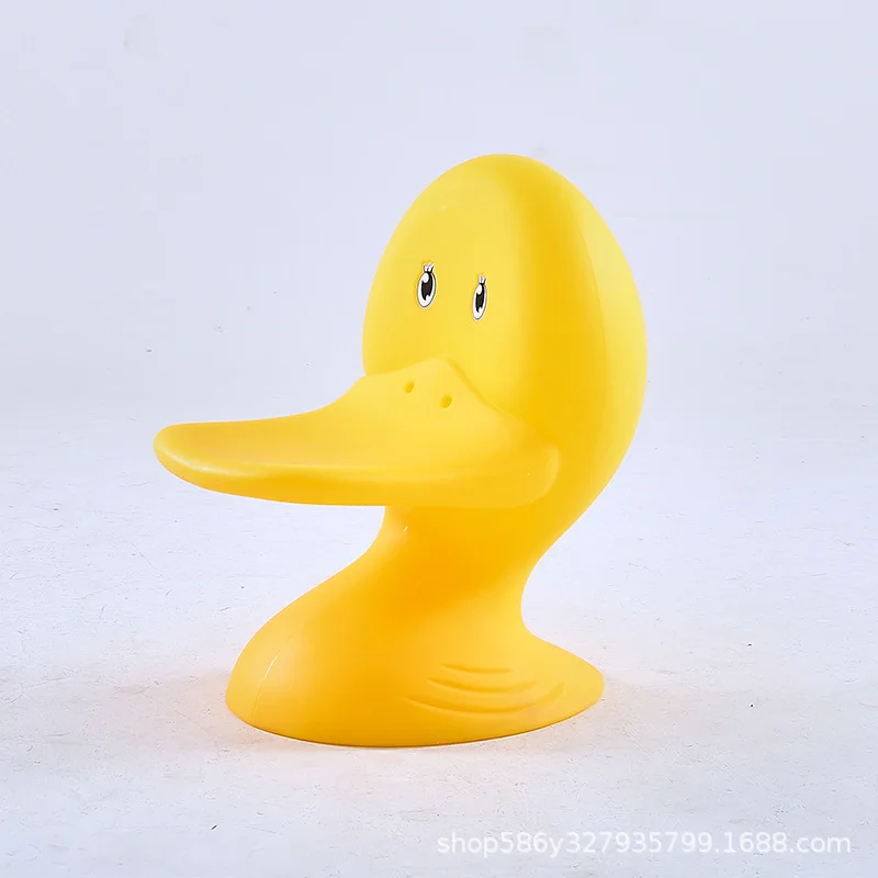 Stool creative animal shape floor ornament, living room decoration small childlike duck bill back chair