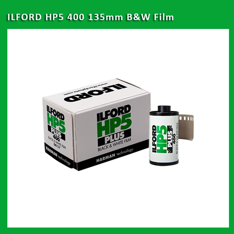1 Rolo ILFORD 135mm Rolos de Filme P & B HP5 Mais 400 /Pan 100 /Pan 400 /Delta 400 Filme