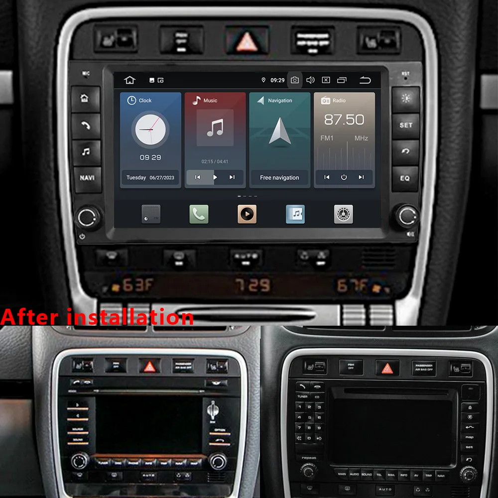 

CHSTEK 8" Car Radio For Porsche Cayenne 9PA 955 957 Android 13 Wireless Carplay Navigation Blurtooth WIFI 4G Multimedia Player