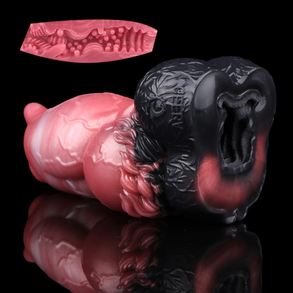 SHAZ Real Dog Consolador Funda Pene Masaje Animal Bolsillo Coño Succión Strocker Juguetes Sexuales Para Hombres мастурбатор 18+