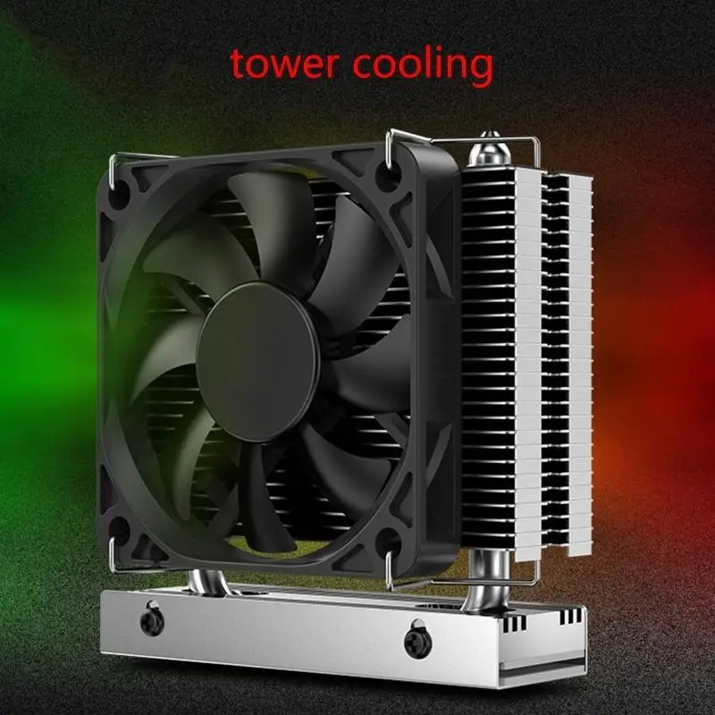 R53C CPU Radiator for 2280 for M.2 SSD Air Cooler Radiators Heat Pipe for w Silicone Thermal Pads Powerful Heatsink Cooli