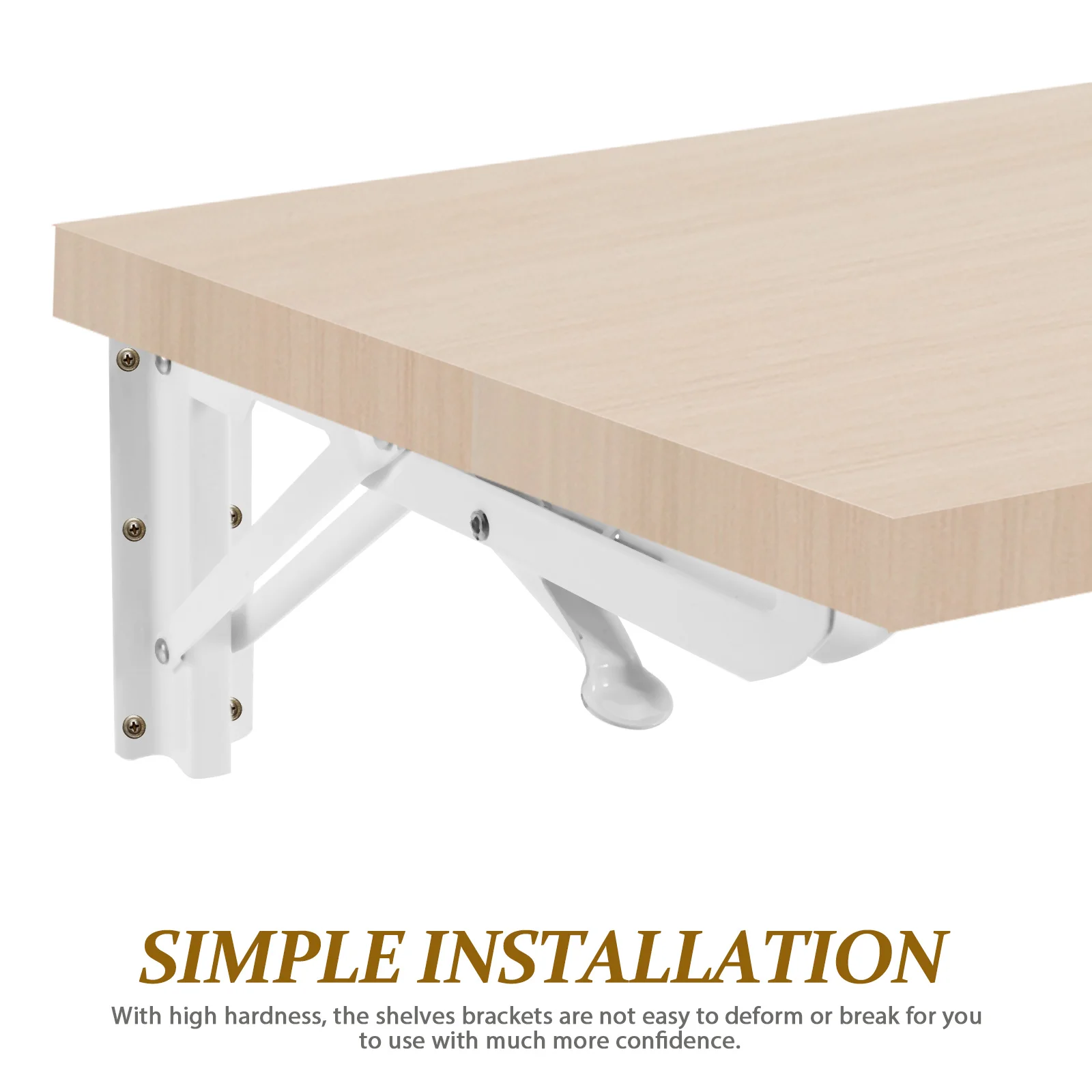 

Heavy Duty Metal Floating Wall Support Corner Joint Brackets For Bedroom Living Room Kitchen Office Sturdy Easy Install