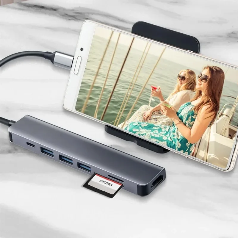 7 In 1 Usb C Hub Us…