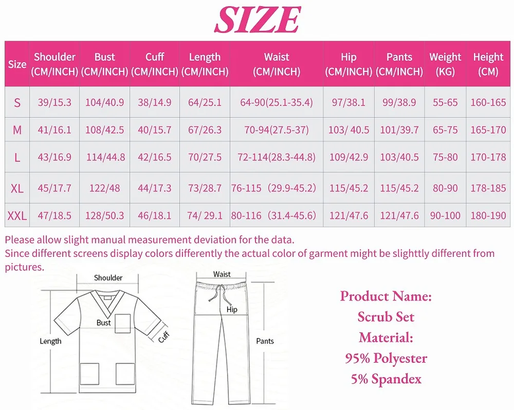 Vêtements de lavage des mains, combinaison fendue à manches courtes, vêtements de gommage pour femmes et hommes, vêtements de travail pour Salon de beauté dentaire