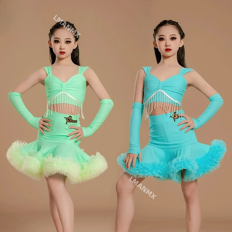 demi-jupe-en-dentelle-pour-femmes-ensemble-de-vetements-d'entrainement-de-performance-latine-pour-enfants-nouvelle-collection-printemps-et-automne