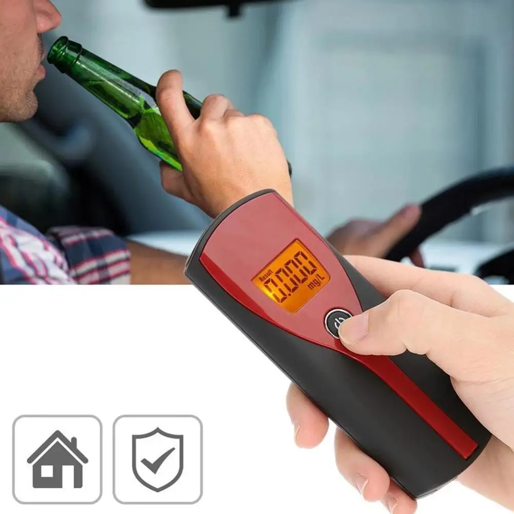 Alcohol Test Tools Digital Display Screen High Sensitivity Breathalyzer Handheld Alcohol Breath Tester Non-Contact Alcohol Meter
