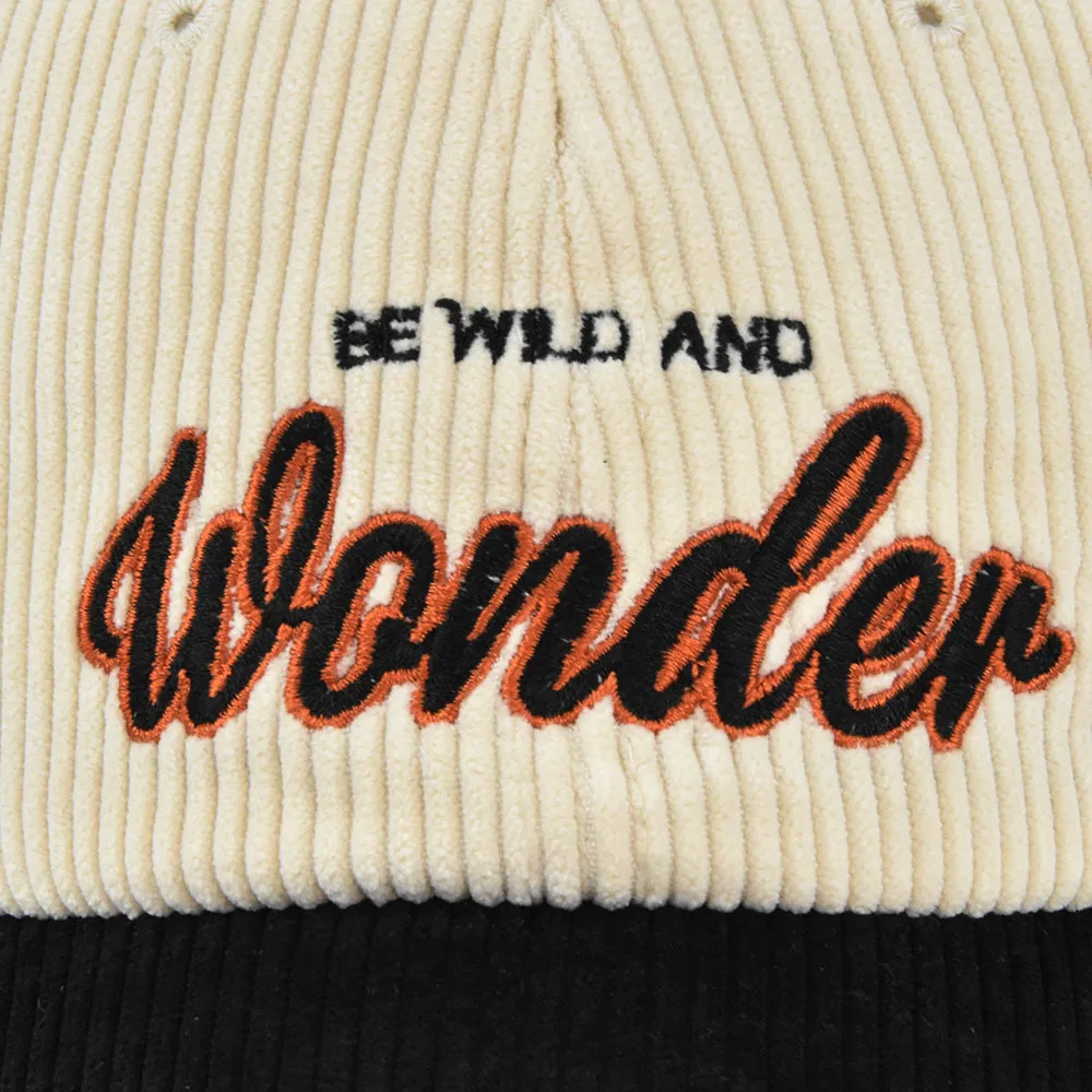 WONDER Embroidery Baseball Caps Fashion Boys Girls Corduroy Green Snapback Caps Women Men Outdoor Streetwear Sun Hat Hip Hop Hat