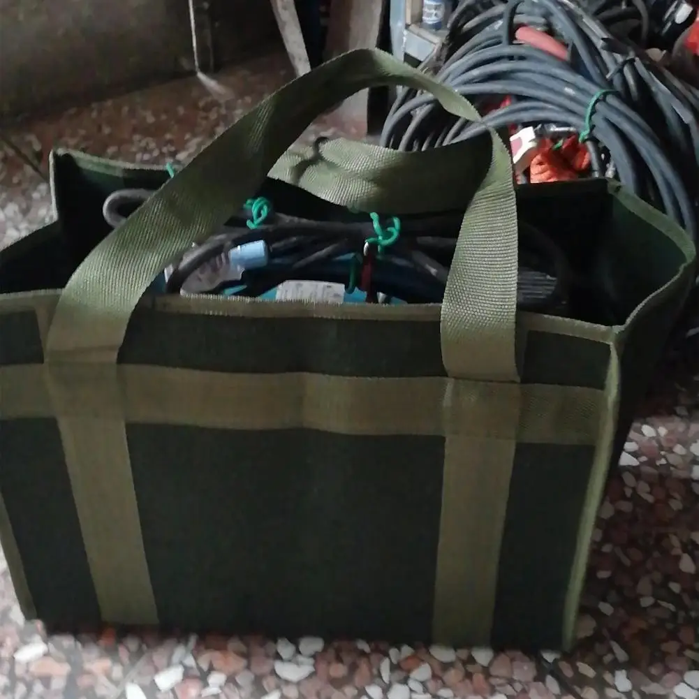 Simple Canvas Tool Bag Pouch High Strength Tool Storage Organizer For Electrician Waterproof Tools Garden Moving Home Stora K5K1