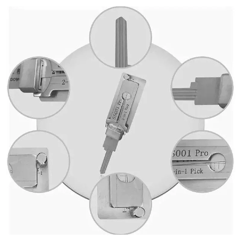 Lishi 2 в 1 KW1 KW5 SS001 SS002 Слесарные инструменты для домашних дверей Гражданские замки