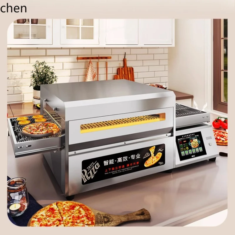 ZML Commercial Pizza Tunnel Furnace Chain Burger Egg Tart Bread Hot Air Circulation Furnace