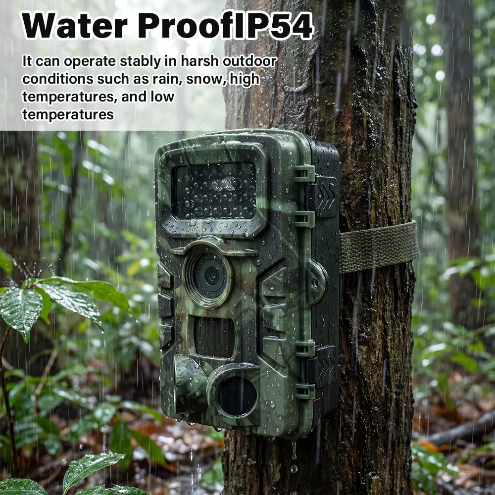 Hunting Trail Camera PR700 with Infrared Night Vision Wildlife Camera HD 20MP 1080P Video IP54 Waterproof for Hunting Wild