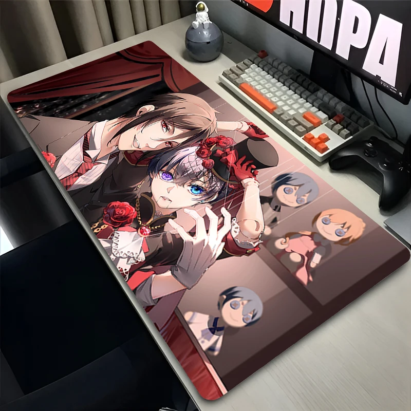 

Mouse Pad PC Non Slip Rubber HD Mousepad Laptop Gamer Cabinet B-black Butler Keyboard Pad Office Computer Gaming Desk Mouse Mat