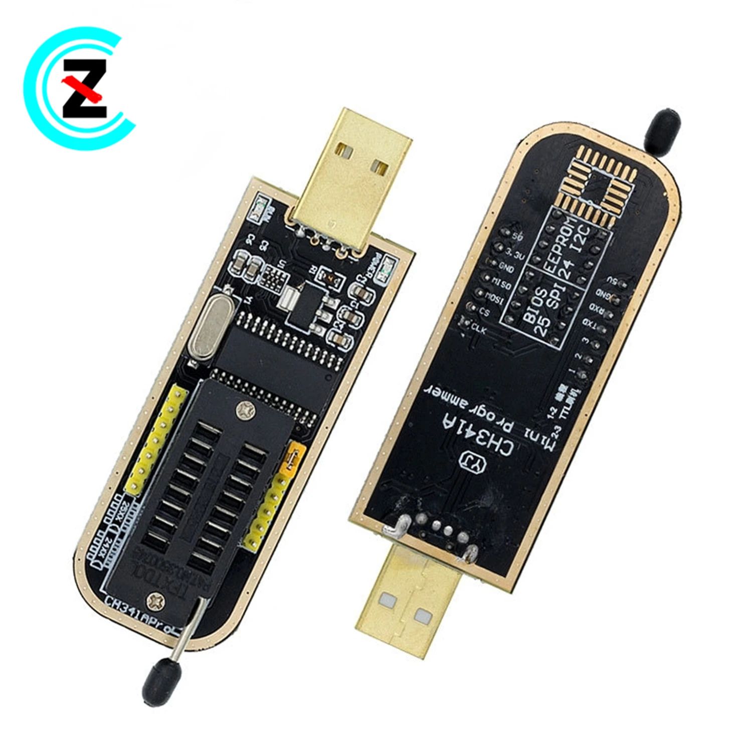 CH341 programmer USB motherboard route LCD BIOS FLASH 24 25 Burner