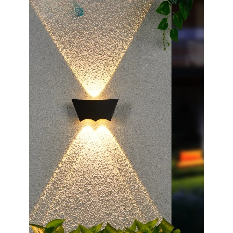 Wall lamp led outdoor waterproof exterior wall up and down lighting outdoor wall washer balcony stairs super bright courtyard wa