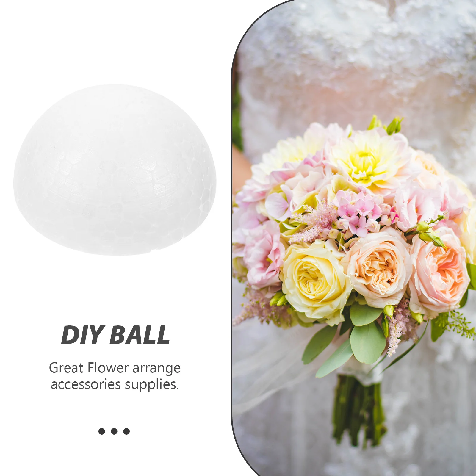 100 قطعة 5 سنتيمتر رغوة نصف كرات المواد الحرفية البيضاء Diy بها بنفسك اللوحة عيد الميلاد زخرفة الأطفال الفن مشروع لوازم البوليسترين