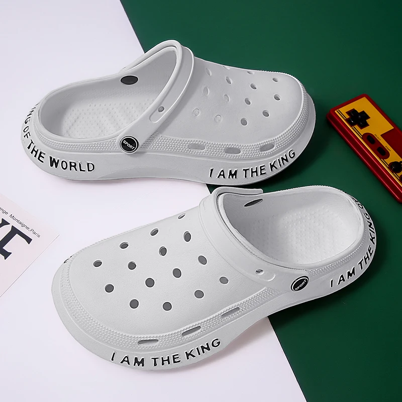 

Новые мужские сандалии 2026 года: легкие, дышащие, повседневные пляжные шлепанцы с толстой подошвой для улицы, нескользящие, износостойкие сабо