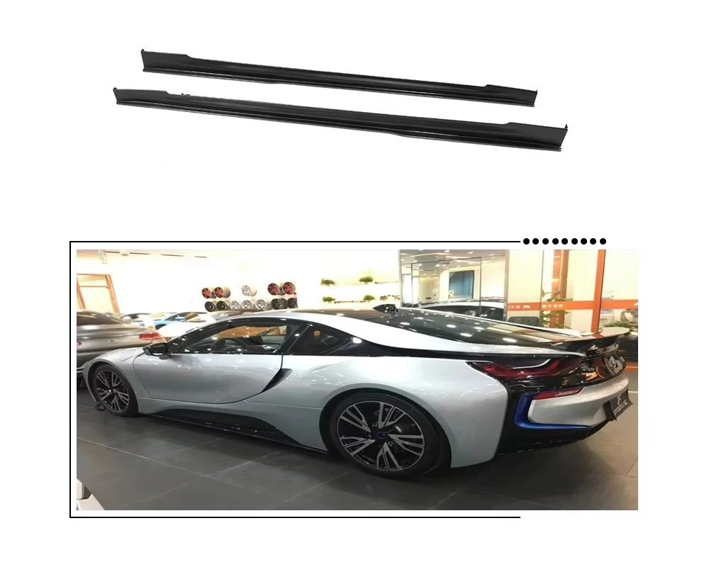 For BMW I8 Dry Carbon Fiber Car Side Skirts 2014-2018
