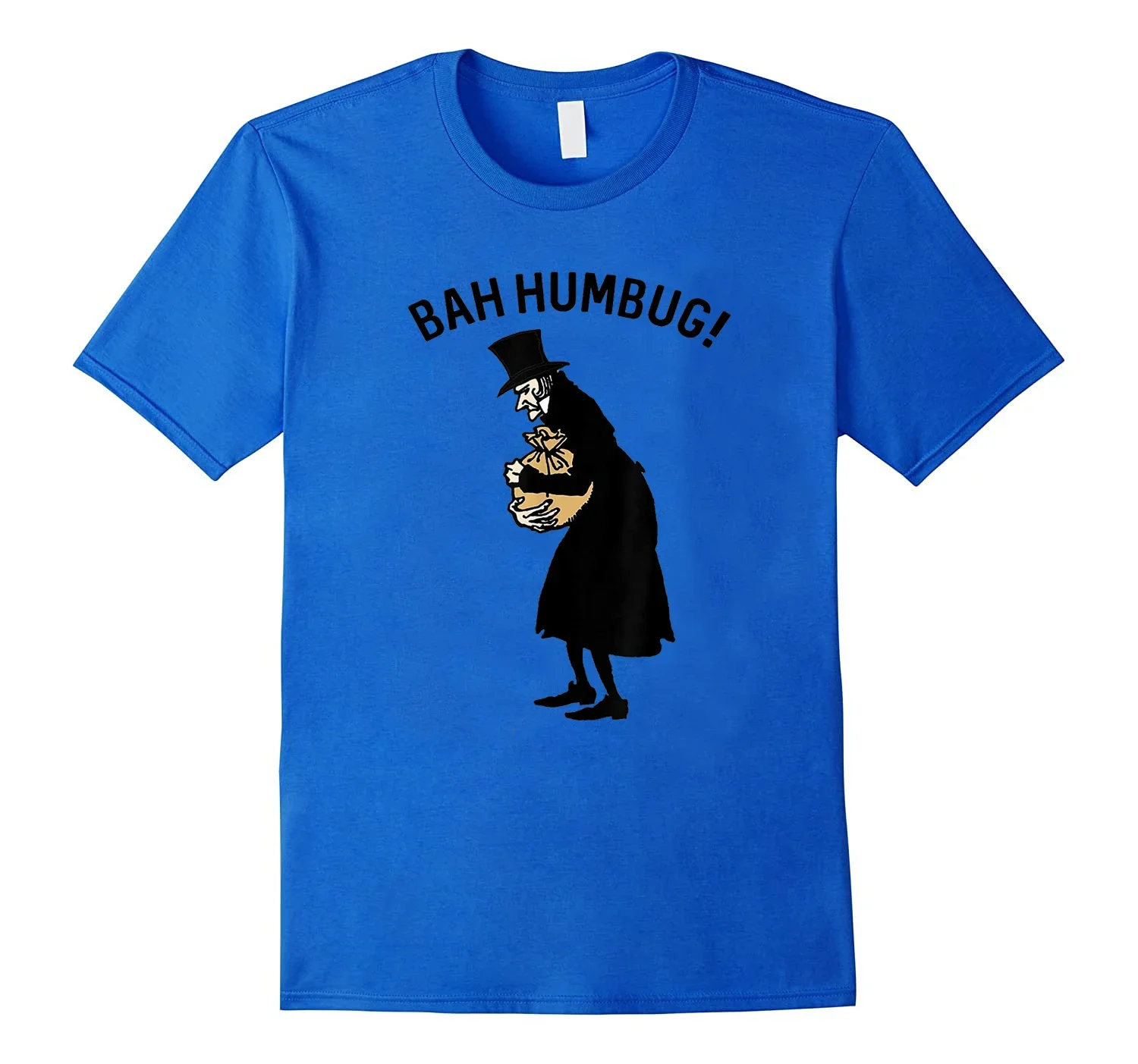 Carol Scrooge Tophat Bah Humbug Vintage Anti Christmas Mens T-Shirt. Summer Cotton Short Sleeve O-Neck Unisex T Shirt New S-3XL