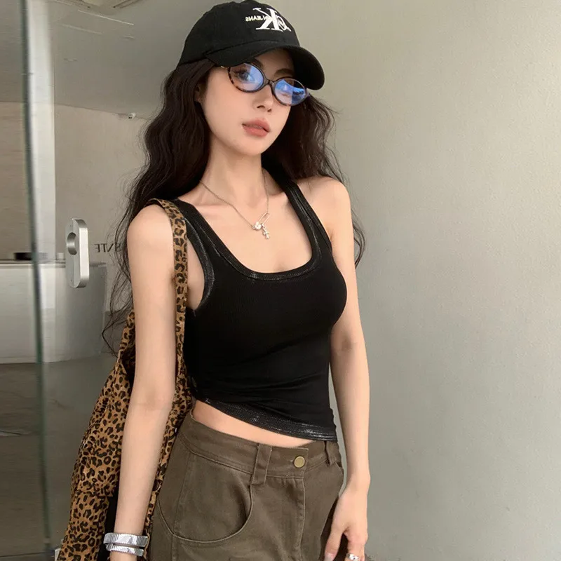 

Bla fiti ter Top Women's Outerwear Anti-Light Walking Vest Striped Design Knitted Loose Fit Summer Season Long Sle