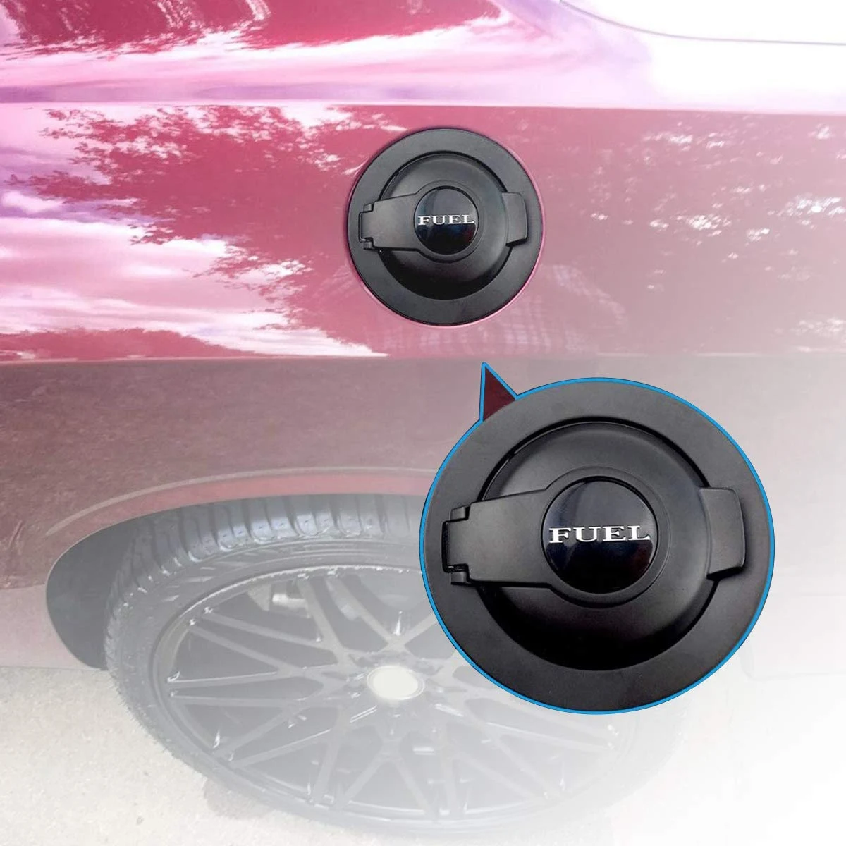 A21F-68250120AA For 2008-2019 Dodge Challenger Fuel Gas Cover Tank Oil Cap Fuel Gas Door Vapor Edition