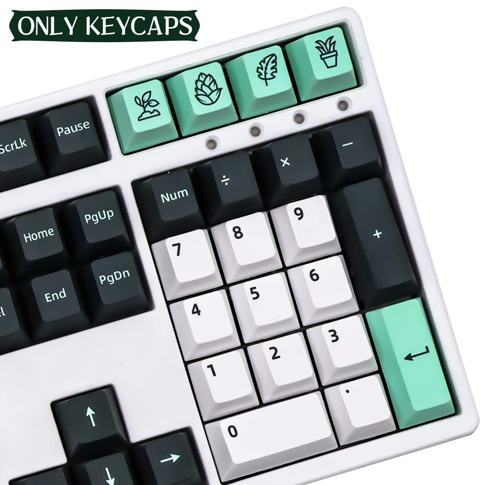 Imagem -04 - Botânico Keycaps para Teclado Mecânico Perfil Cereja Dye Sub Pbt Gmk Switch mx 61 64 68 87 96 90 104 108