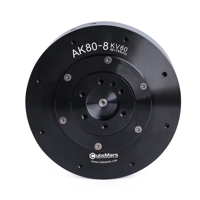 AK80-8 KV60 10NM High Torque Integrated Robot Joint Motor Hollow Electric Rotary Actuator For Robot Arm