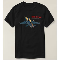 Soviet Russia MIG-25 RBT Foxbat Reconnaissance Plane T-Shirt Premium Cotton Short Sleeve O-Neck Mens T Shirt New S-3XL