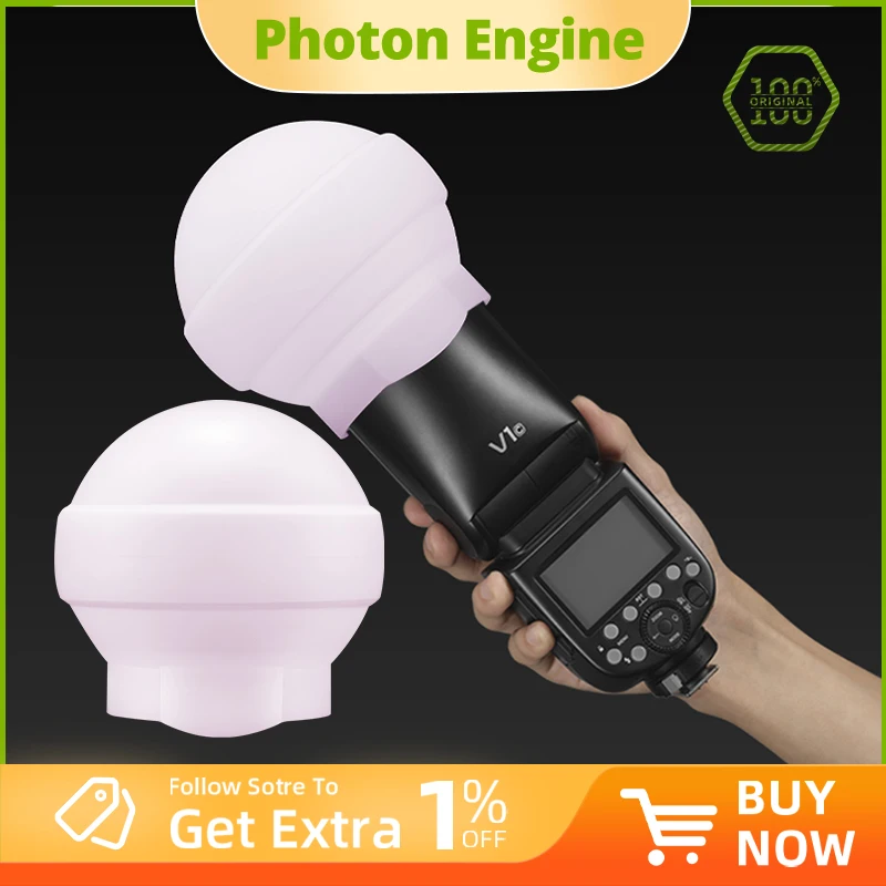 Godox AK-R22 AKR22 مجموعة قبة نشر جل السيليكا لـ Godox V1 AD100Pro، AD200PRO إضافة H200R