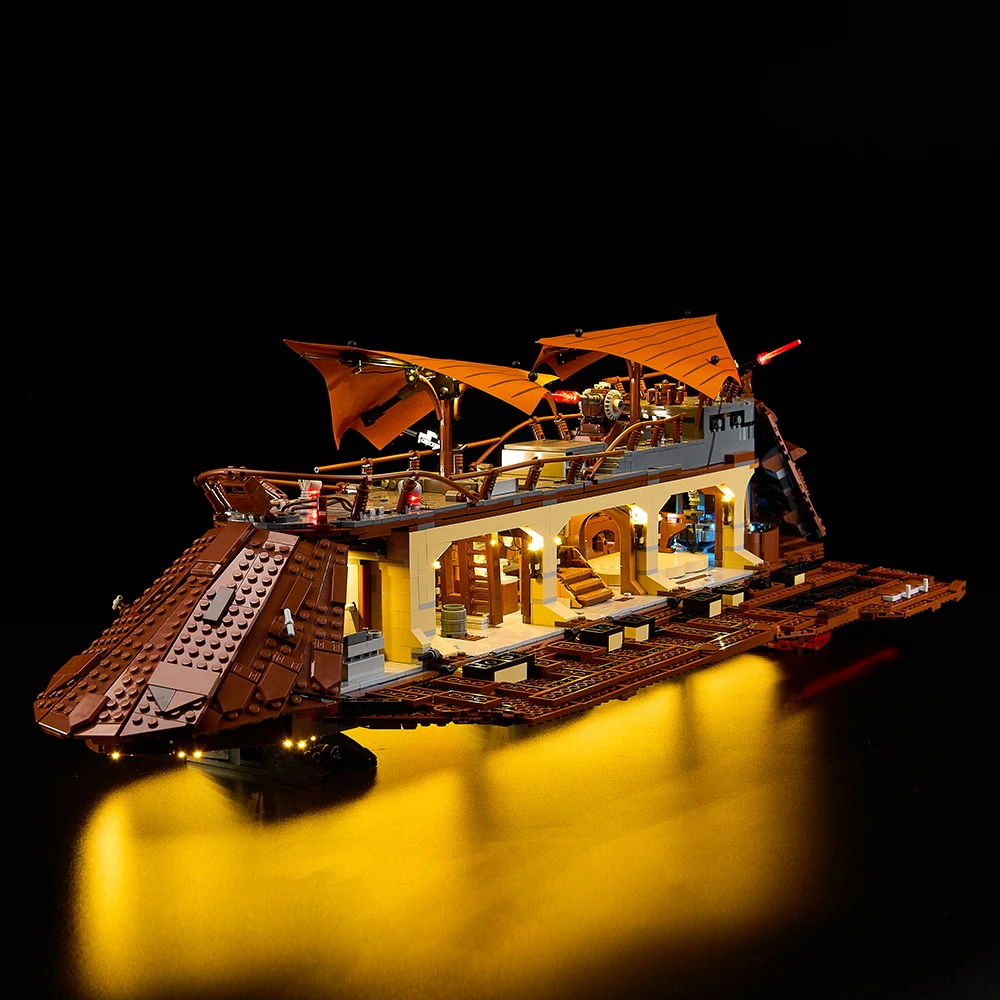 

Набор освещения для радиоуправляемой версии LEGO Jabba's Sail Barge не включает строительный блок (только комплект светодиодных фонарей)