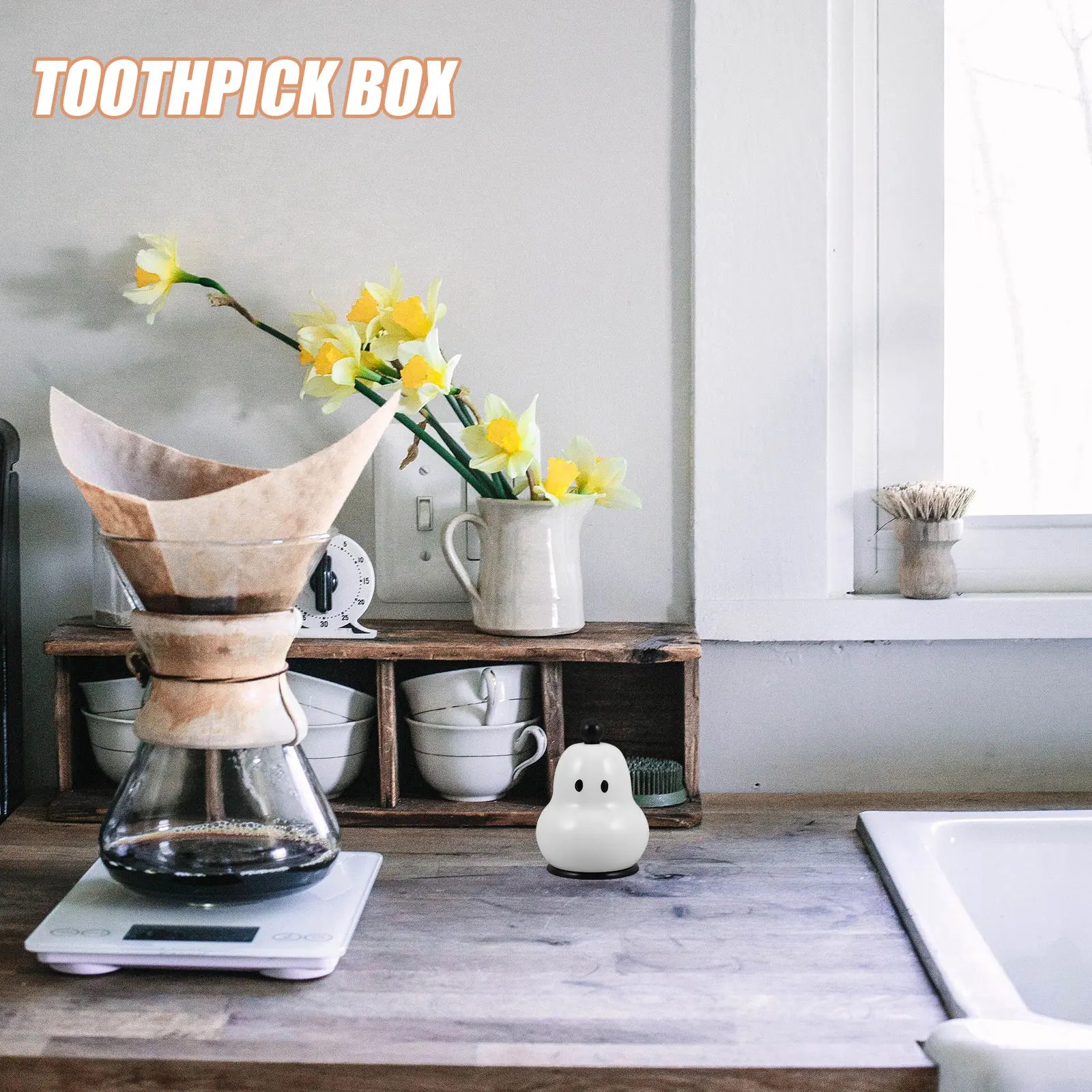 

Toothpick Storage Box Cotton Swab Dispenser Holders Case Cartoon Dental Floss Travel Pear Shaped Creative Plastic Storage