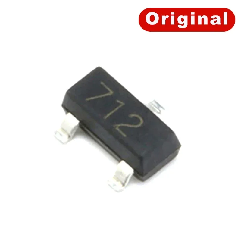 50pcs/Lot SM712 TVS Diodes SM712.TCT 712 SOT-23 12V 2 Channel ESD Suppressors