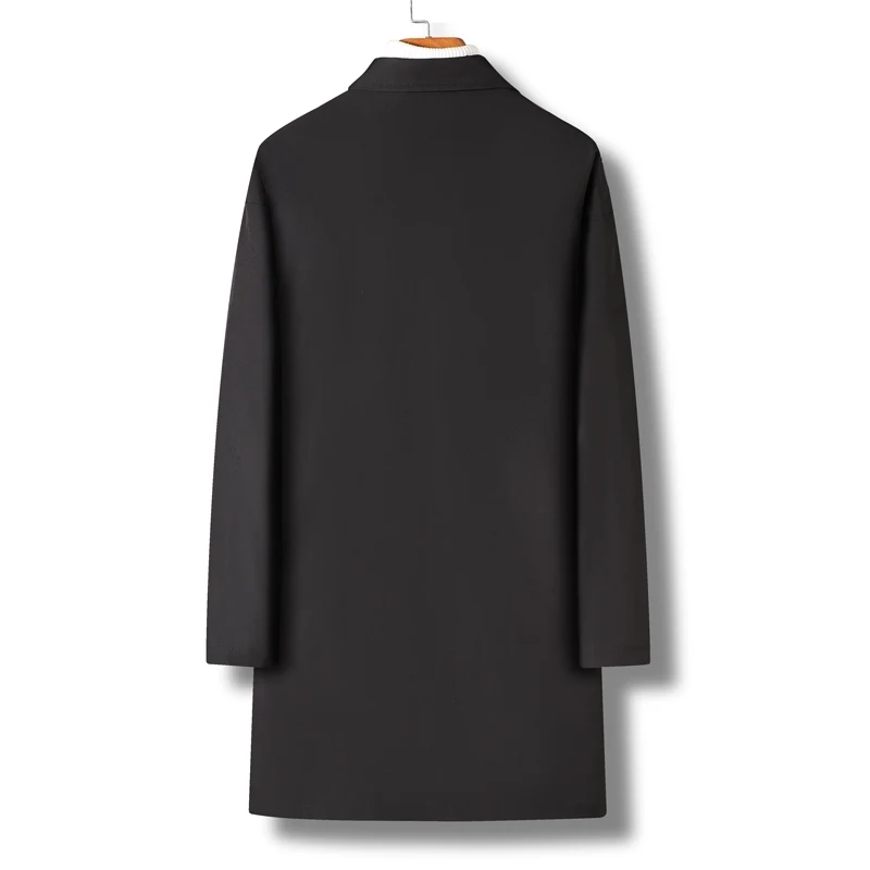 ผู้ชายหลวมสบายๆแจ็คเก็ตแฟชั่นเสื้อแจ็คเก็ตบุรุษเปิดลงปกเสื้อลําลองฤดูใบไม้ผลิฤดูใบไม้ร่วง Windbreaker ชายเสื้อผ้า