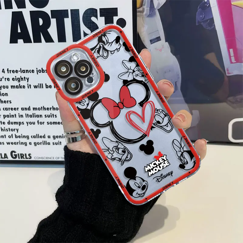 Disney Mickey Mouse Case For Xiaomi POCO F6 X6 Pro 13T 12T 11T 10T 14 13 12 11 Lite 5G NE X3 NFC X5 X4 GT F3 F4 F5 M6 M5S C65