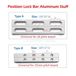 Voor Fiber Laser Markering Graveermachine Gebruik Uitgelijnde Jig Vaste Klem Positie Lock Bar Aluminium Spullen Met M6 Schroeven Type A B