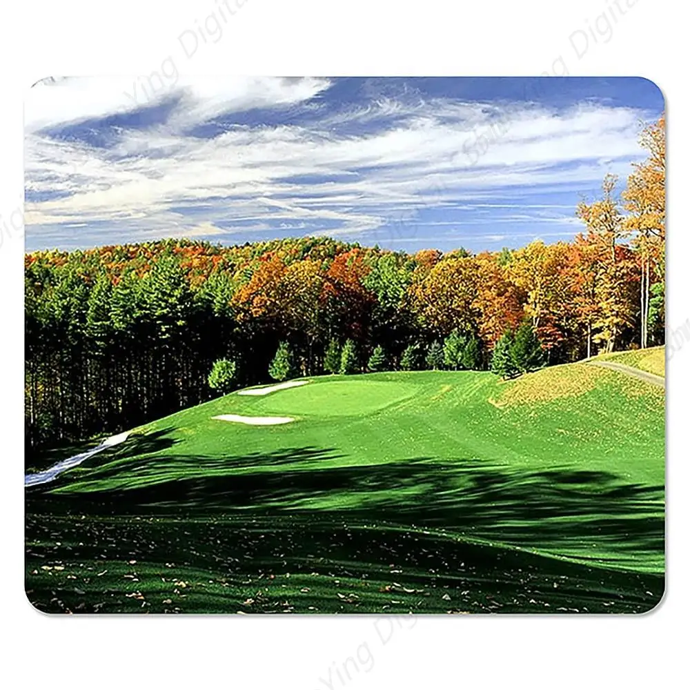 Mouse Pad Anti Slip Rubber Golf Course Green Large Mouse Pad Excellent Gift Creative Computer Desk Decoration 25*30cm