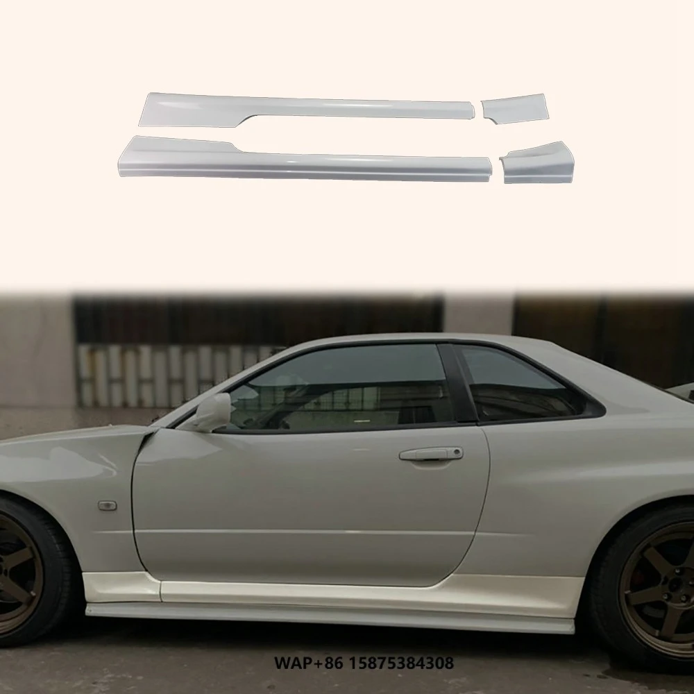 

For Skyline Glossy R34 Gtt Gtr Conversion Kit Oe Side Skirt 2Pcs (Can Only Fitted With Conversion Front & RearFender)