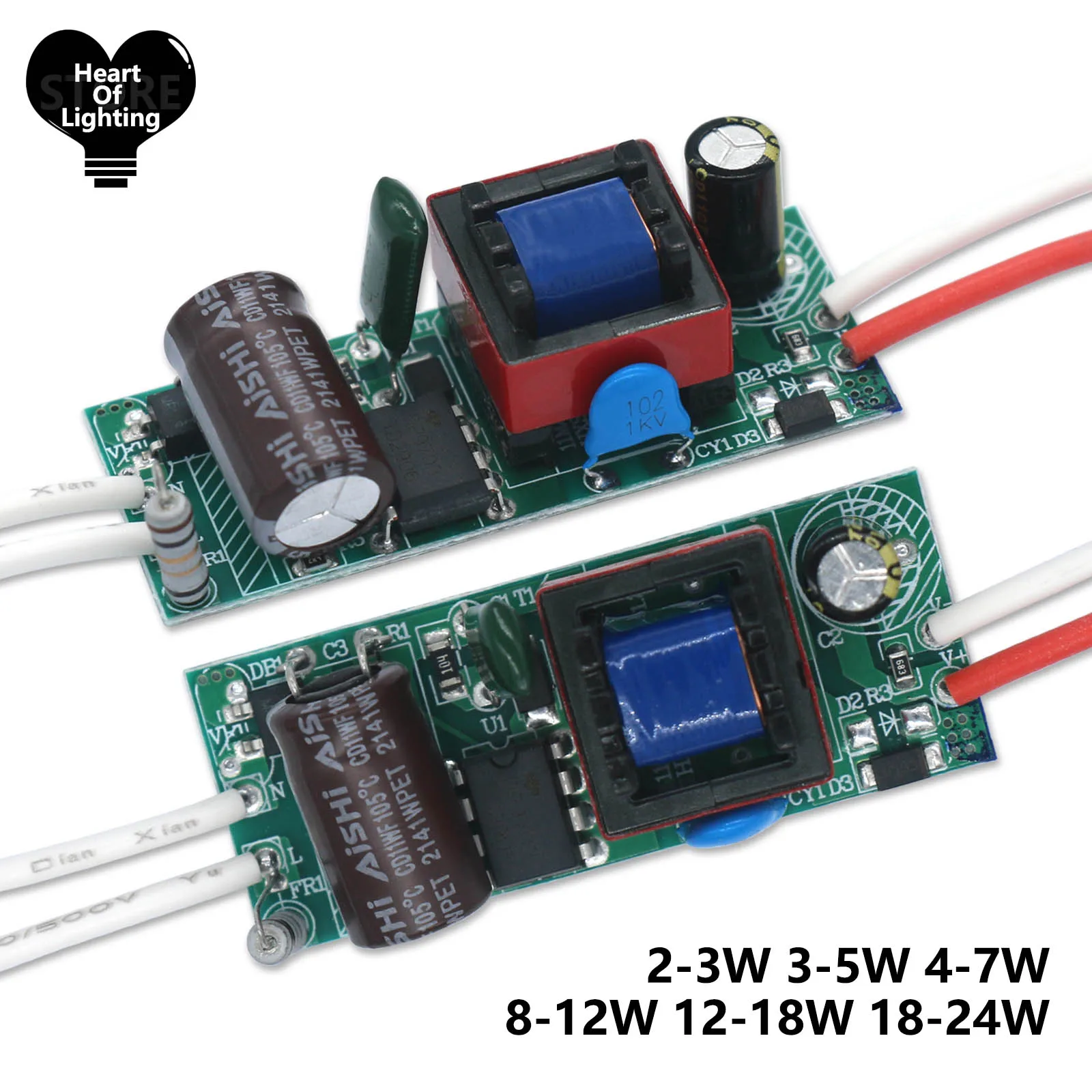 LED Driver Adapter For 4-7W 8-12W 12-18W 18-24W Power Supply 110V 220V Non-Isolated Constant Current 250mA Lighting Transformer
