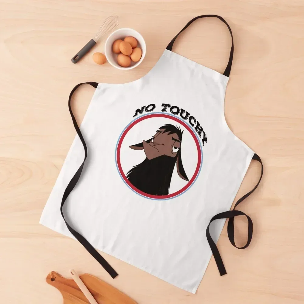 

Kuzco NO TOUCHY sad llama emperor's new groove emperor david spade back off no touch funny gift Apron men Apron