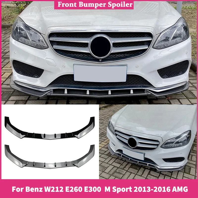 Спойлер на передний бампер, диффузор для Mercedes Benz W212 E260 E300 E400 E550 M Sport 2013-2016 AMG, аксессуары для переднего сплиттера