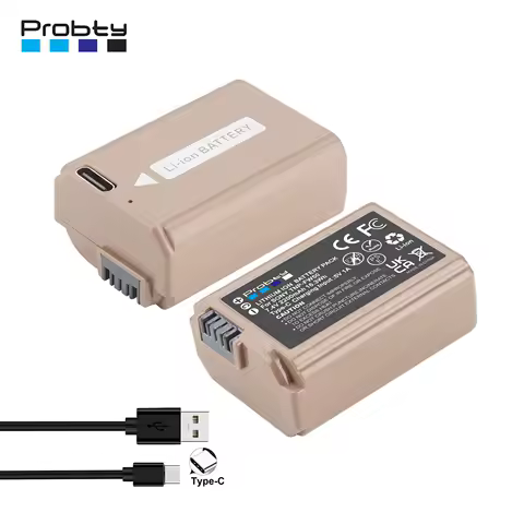 2200mAh NP FW50 NPFW50 Battery with Type-C Charging Inpu for Sony NP-FW50 A6000 A6400 A6300 A5100 A3000 A5000 A6500 NEX-3N