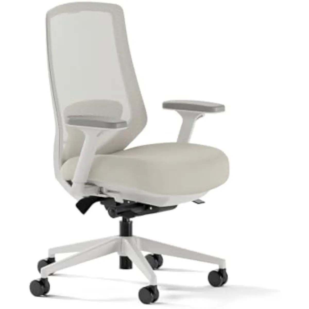 Ergonomic Mesh Office Chair with 14-Point Custom Adjustment System Featuring Dynamic 5D Armrests Lumbar Support Tilt Mechanism H