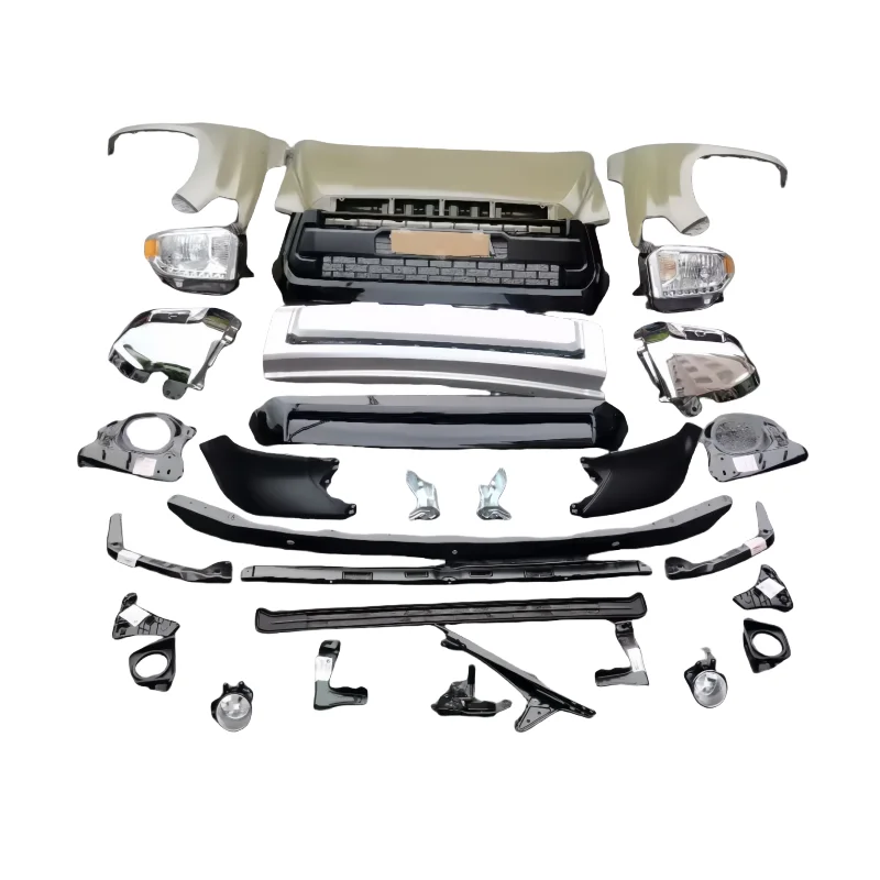 

Upgrade Package for 2008-2013 Tundra and 2008-2021 Sequoia Including Headlights Fog Lights Front Grille Hood Trim Fender Skirts