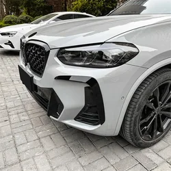 For Bmw X3 G01 X4 G02 Lci Front Bumper Lip Splitter Fog Lamp Grille Trim Cover Air Vent 20i 20d 30i 30d M40i M40d ix3 2021-2023