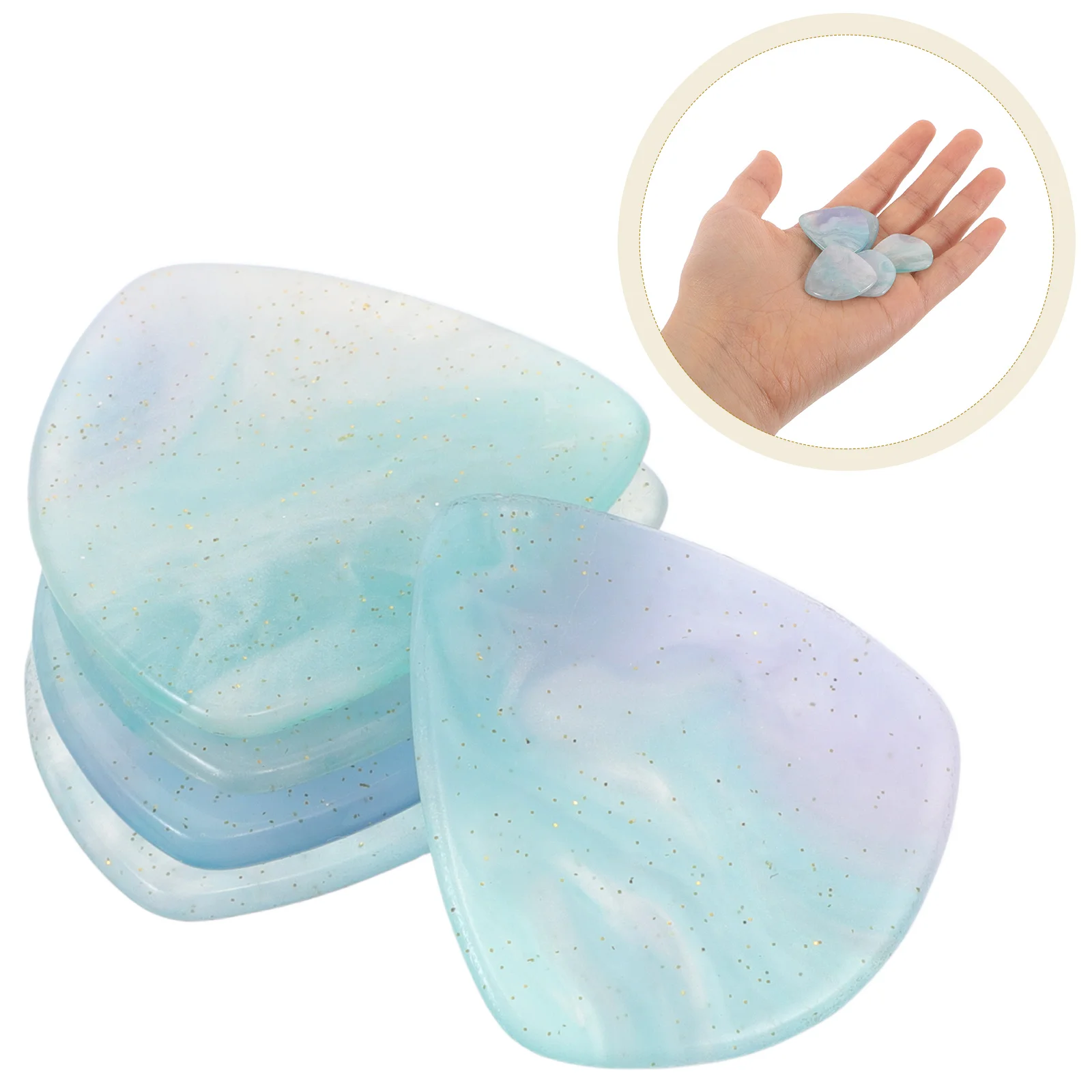 

5 Pcs Resin Guitar Pick Bass Thumb Picks Finger for Acoustic Ukulele Plectrums Banjo Folk