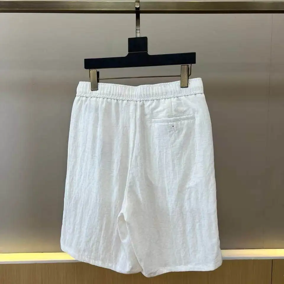 BC Italy summer new fashion embroidery old money style casual pants sports breathable drawstring shorts thin