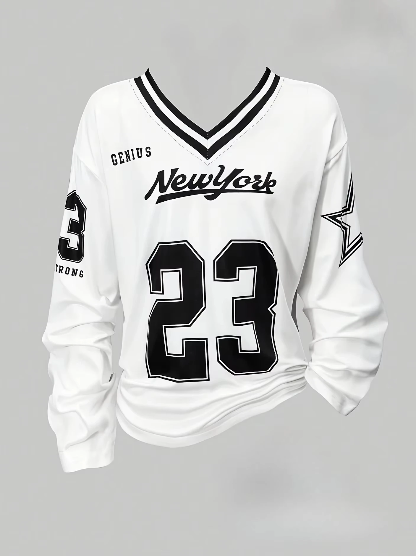 Summer New Los Angeles No.23 Letter Printed Women's Fashion Casual Shirt Street Hip Hop Cool Girl Top Y2K T-shirt